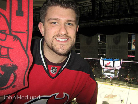 John Hedlund NJ Devils Foam Finger