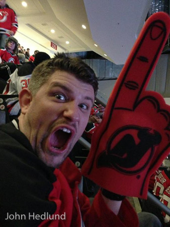John Hedlund NJ Devils Crazy Foam Finger