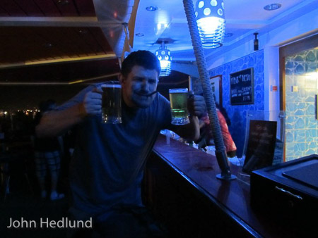 John Hedlund Night Time Double Fisting Beers